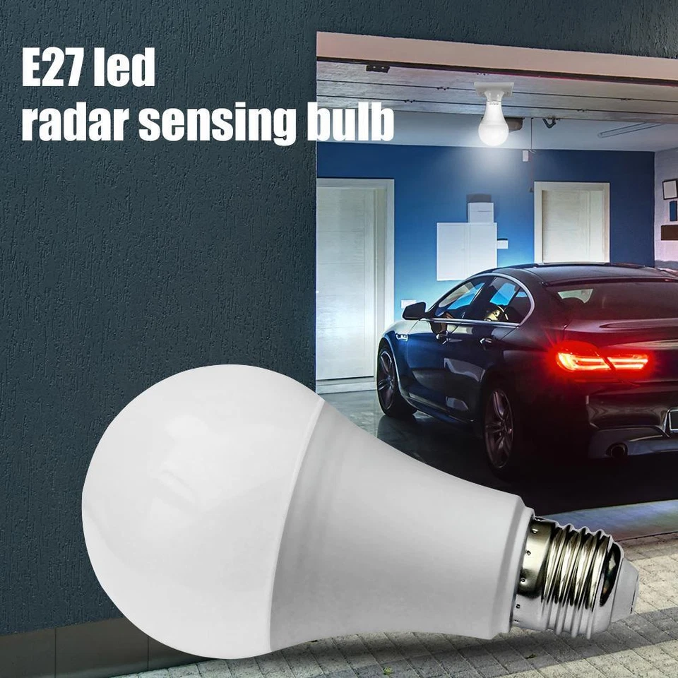 5/7/9/12W E27 LED Radar Lights SMD5730 PIR Motion Sensor Bulb White Lights - Image 3 of 4