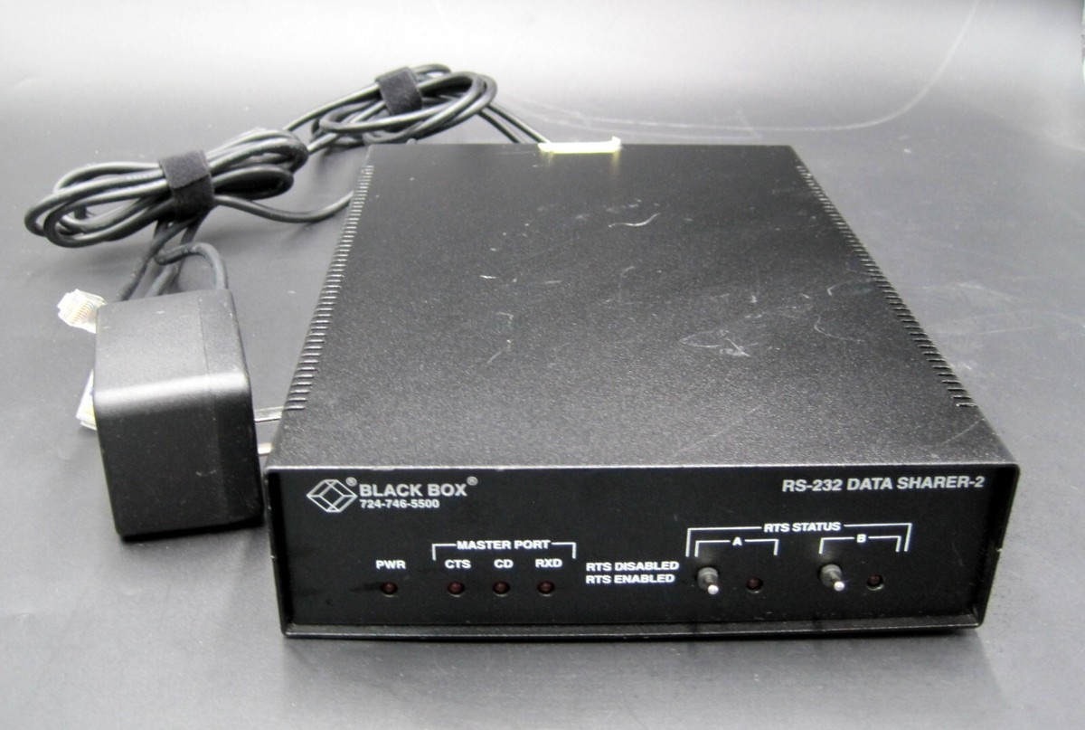 BLACK BOX Network Services RS-232 DATA SHARER-2 Model TL601A-R2 W