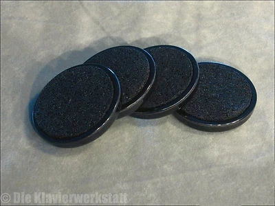 4 Untersetzer Klavier schwarz schalldämmend Iso Floor hochwertig 70mm  - Bild 1 von 3