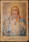 OLD BLESSED SACRED HEART OF JESUS HOLY CARD ANDACHTSBILD SANTINI CC554