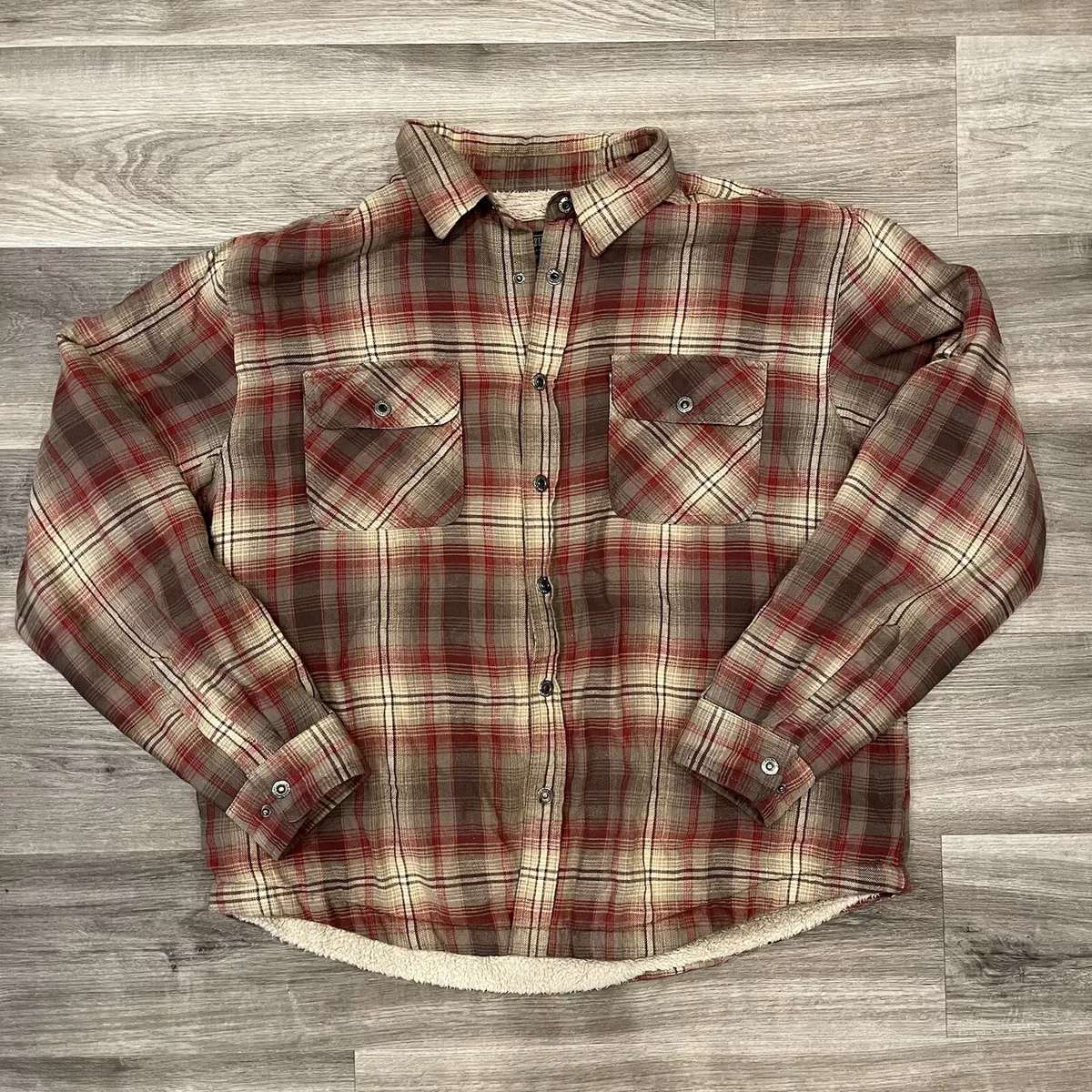 Multicolor flannel shop jacket