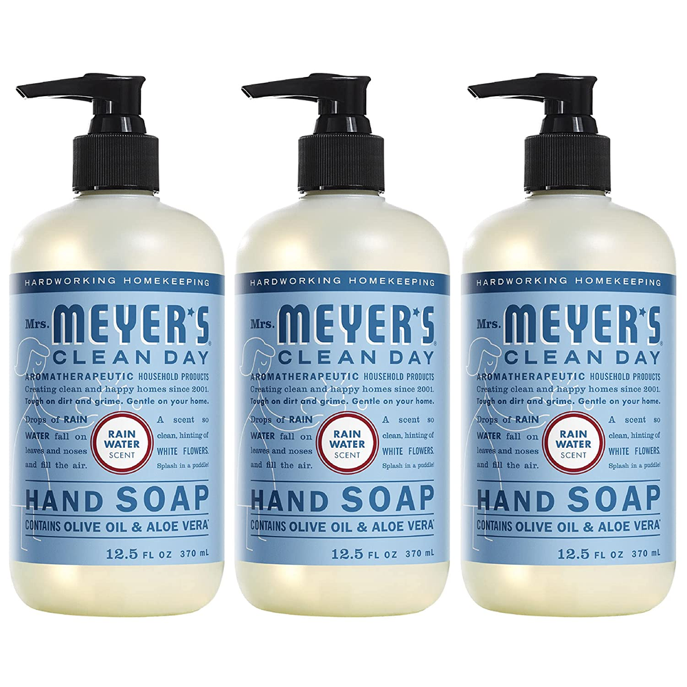 Natural Biodegradable Rainwater Hand Soap with Essential Oils 12.5 Fl Oz