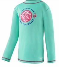 NWT Speedo UV long sleeve swim tee size JUNIOR L SIZE 14 ---V8