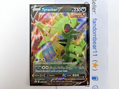Tyranitar V Black Star PROMO card ULTRA RARE SWSH109 Sword