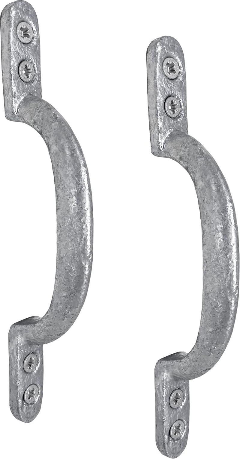 ® 2 Pack Door Pull Handle, D Handles Galvanised, Hotbed Handle, Gate Handle for