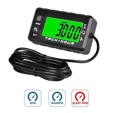 Digital Self Powered Hour Meter Tachometer Maintenance Reminder For Marine ATV