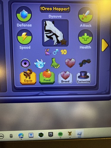 Roblox Dragon Adventures NO MUTATION OREO THEME DYSUVA / BAT Halloween ...