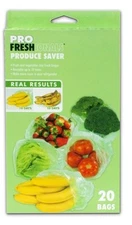 Profreshionals Food Produce Veggies Fruit Groceries Saver Storage 20 Bags NIB