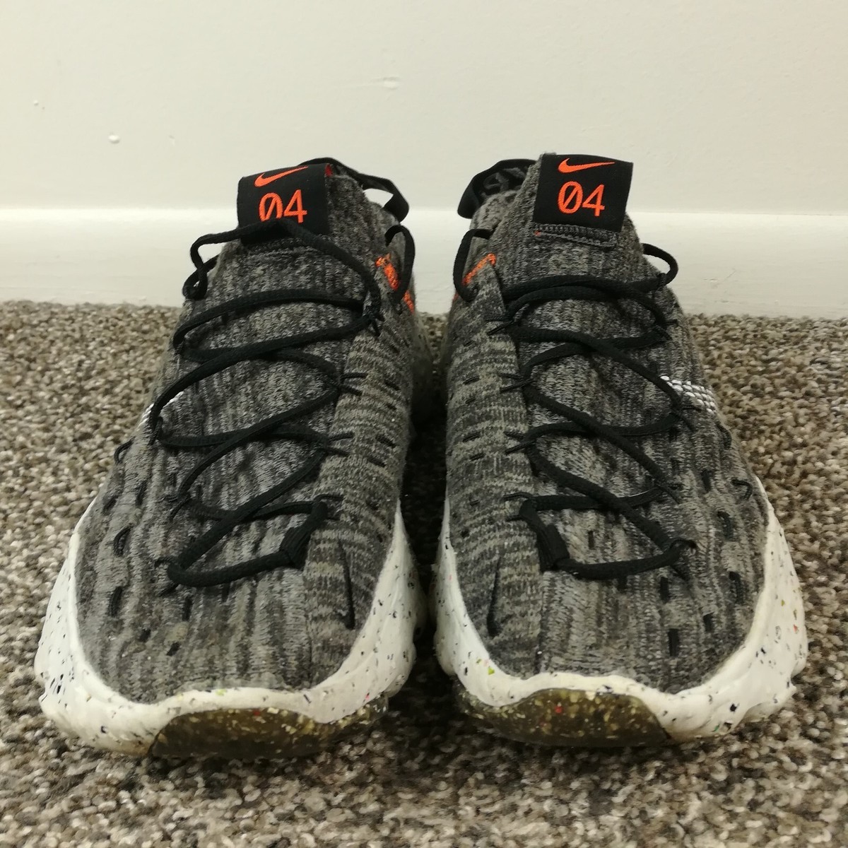 Nike Space Hippie 04 Gray Black Chunky CD3476-002 Athletic Knit