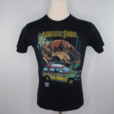 VTG 1993 JURASSIC PARK T-REX Explorer Jeep Scene Single Stitch T