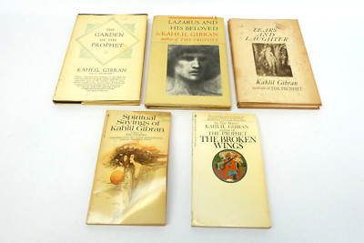 Mixed Lot of Kahlil Gibran Books Softcover Hardcover Lazarus & His Beloved