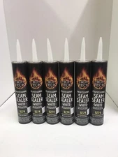 (6) Tubes White Seam Sealer Professional Automotive Grade