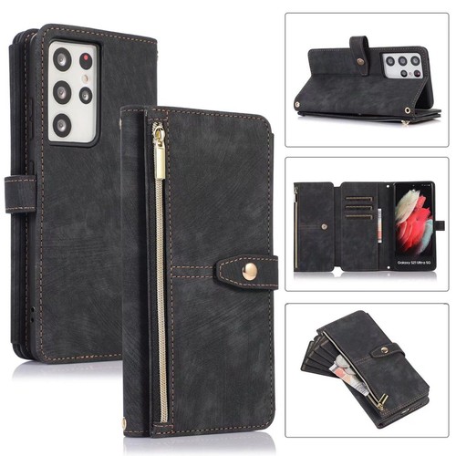 Zipper Wallet Case Flip Leather Cover For Samsung A05S A15 A35 A55 A14 A54 A13 - Picture 68 of 94