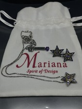 Mariana Women s Necklace Earrings Set Multicolor Swarovski Crystals Star