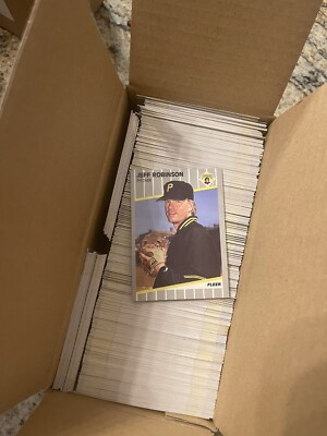Box Full Of Random Pack Fresh 1989 Fleer MLB Cards. Read Description