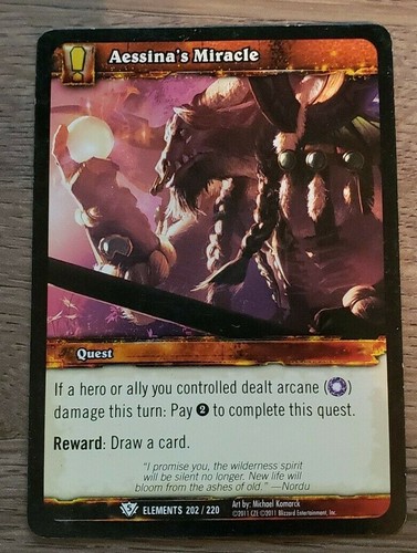 World of Warcraft WoW TCG War of the Elements Cards /220 - YOU PICK - Picture 123 of 137