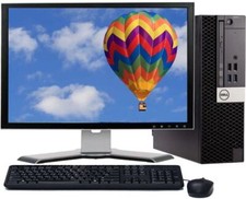 Dell i3 Business Desktop PC 16GB RAM 2TB HD 1TB SSD 22" LCD Windows 10 Pro