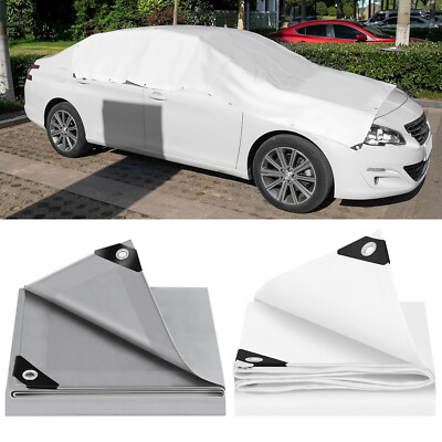 WOLTU Abdeckplane Plane mit Ösen 140 g/m² PE Gewebeplane Bootsplane Garten Auto