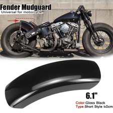Parafango posteriore moto corto piatto 6,1" per Harley Bobber Chopper Honda
