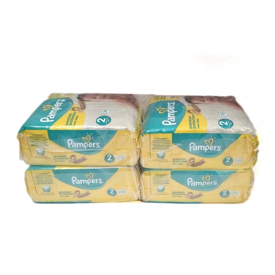 Pampers Nouveau Bébé Mini Taille 2 (3-6 Kg) Multipack 124 Paquet De Couches - Photo 1/1