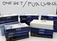 1999-2006 PROOF SET (1 PURCHASE = 1 PROOF SET RANDOMLY SELECTED) NICE COINS