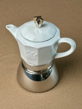Kaffee Herdkocher Edelstahl Porzellan "Florenz" - Monkano - Made in Italy