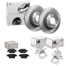 NK BREMSSCHEIBEN 272mm + BELÄGE + SÄTTEL HINTEN passend für VW CADDY 3