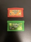 Pokémon Fire Red Leaf Green Authentic GBA Lot Game Boy Advance Pokemon Tested