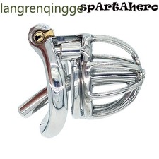 NEW Male Chastity Devices Stainless Steel Cage with Removable Tube for Men Lock