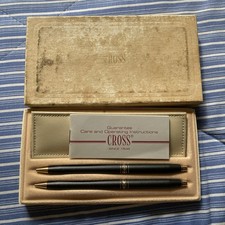 CROSS Classic Century Ladies Ballpoint Pen  Pencil Set Black  Gold