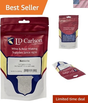Essential 8 oz. Bentonite Powder for Wine Crafting - Clear Haze Effectively