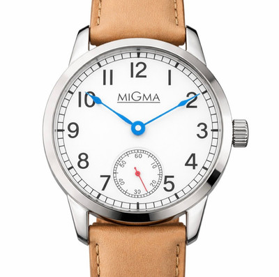 MIGMA SAILOR WEISS 316L STAHL ST36 TYPE BAUG UNITAS 6498 MARINE SAPPHIRE GERMANY