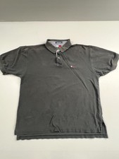Tommy Hilfiger Polo Shirt Mens XL Black Solid...