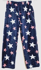 COZY Sweatpants/pajamas FOR KIDS, NEW, pockets, Blue, size Large, made in USA.