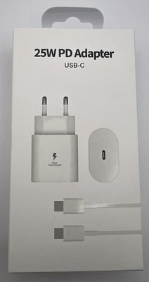 25W USB-C PD Ladegerät Super Fast Charging   Type-C Netzteil + Kabel