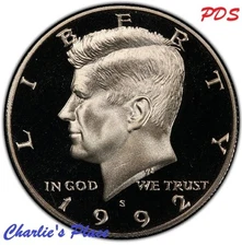 1992-PDS Kennedy Half Dollar 3-Coin Set