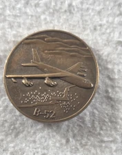 Vintage B-52 Stratofortress Bomber Brass Medallion