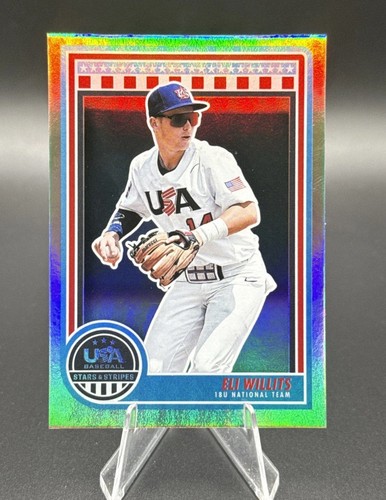 2025 Panini Stars & Stripes Eli Willits Holo Silver Team USA Rookie
