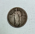 1926-D Silver Standing Liberty Quarter, VF Condition, Gorgeous Dark Toning