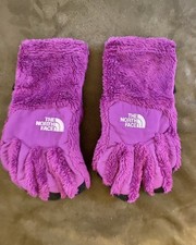 The North Face Denali Purple Thermal Etip Gloves Girls Size Medium