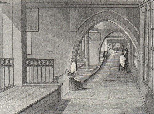 WATERGATE STREET ROW NORTH, CHESTER 1652 1850 Chester ANTIQUE ENGRAVING