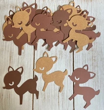 30 pcs Baby Deer Cutouts woodland party Birthday baby shower party decorations