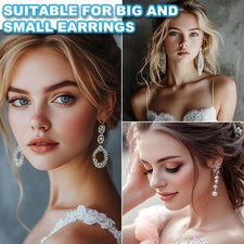 8 Pcs 14K Gold Earring Backs Replacement Ear Locking for Stud Earrings Heavy Dr