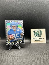 Jarquez Hunter Black And White Checkerboard Prizm LA Rams RC #353