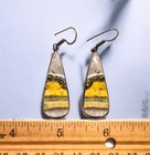 Bumblebee Jasper Earrings & Pendant - Sterling Silver Ear Wires & Bail -   — photo 5