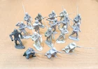 Marx Civil War Gettysburg 2-2.5" Plastic Soldiers Figures-17 Total - 1 Painted