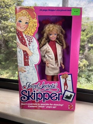 Vintage NOS Mattel Jewel Secrets Skipper Doll 1980s Original Boxed NIB Barbie
