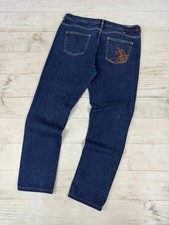 Vivienne Westwood Big Logo Orb Denim Jeans Men Size 38 Blue