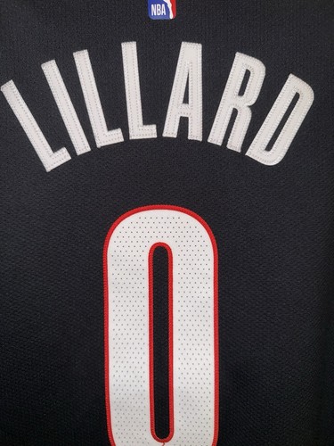 nike portland Trail Blazers Damian Lillard Authentic Jersey Sz 48 L Nba Mens - Picture 8 of 9