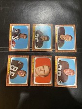 1966 Topps Football Oakland Raiders Lot (6 Cards) #106, #107,#110,#112,#113.#114